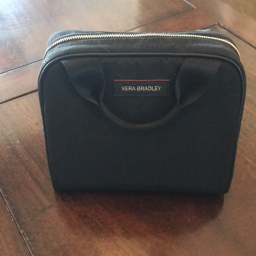 Spacious Vera Bradley makeup bag